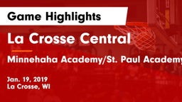 La Crosse Central  vs Minnehaha Academy/St. Paul Academy/Blake  Game Highlights - Jan. 19, 2019