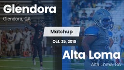 Matchup: Glendora  vs. Alta Loma  2019