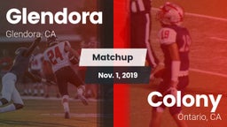 Matchup: Glendora  vs. Colony  2019