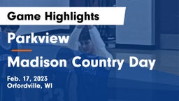 Parkview  vs Madison Country Day Game Highlights - Feb. 17, 2023
