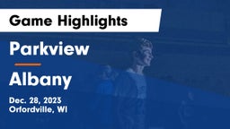 Parkview  vs Albany  Game Highlights - Dec. 28, 2023