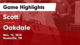 Scott  vs Oakdale Game Highlights - Nov. 13, 2018