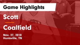 Scott  vs Coalfield  Game Highlights - Nov. 27, 2018