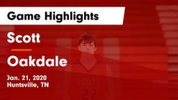Scott  vs Oakdale Game Highlights - Jan. 21, 2020