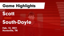 Scott  vs South-Doyle  Game Highlights - Feb. 12, 2021