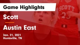 Scott  vs Austin East Game Highlights - Jan. 21, 2021
