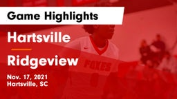 Hartsville  vs Ridgeview  Game Highlights - Nov. 17, 2021