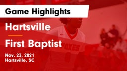 Hartsville  vs First Baptist  Game Highlights - Nov. 23, 2021