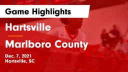 Hartsville  vs Marlboro County  Game Highlights - Dec. 7, 2021