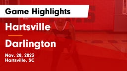 Hartsville  vs Darlington  Game Highlights - Nov. 28, 2023