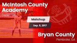 Matchup: McIntosh County vs. Bryan County  2017