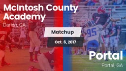 Matchup: McIntosh County vs. Portal  2017