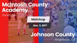 Matchup: McIntosh County vs. Johnson County  2017