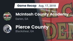 Recap: McIntosh County Academy  vs. Pierce County  2018