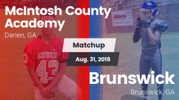 Matchup: McIntosh County vs. Brunswick  2018