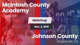 Matchup: McIntosh County vs. Johnson County  2018