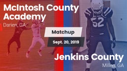 Matchup: McIntosh County vs. Jenkins County  2019