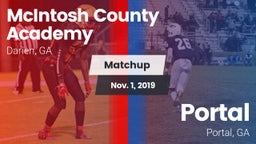 Matchup: McIntosh County vs. Portal  2019