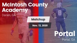 Matchup: McIntosh County vs. Portal  2020
