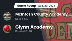 Recap: McIntosh County Academy  vs. Glynn Academy  2021