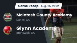 Recap: McIntosh County Academy  vs. Glynn Academy  2022