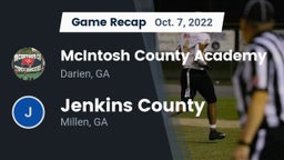 Recap: McIntosh County Academy  vs. Jenkins County  2022