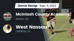 Recap: McIntosh County Academy  vs. West Nassau  2023