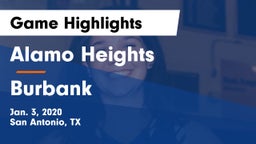 Alamo Heights  vs Burbank  Game Highlights - Jan. 3, 2020