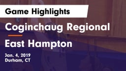 Coginchaug Regional  vs East Hampton Game Highlights - Jan. 4, 2019