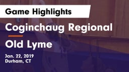 Coginchaug Regional  vs Old Lyme Game Highlights - Jan. 22, 2019