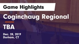 Coginchaug Regional  vs TBA Game Highlights - Dec. 28, 2019