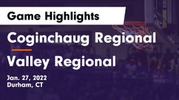 Coginchaug Regional  vs Valley Regional  Game Highlights - Jan. 27, 2022