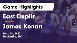 East Duplin  vs James Kenan  Game Highlights - Dec. 29, 2017