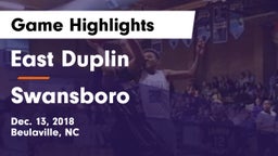 East Duplin  vs Swansboro  Game Highlights - Dec. 13, 2018