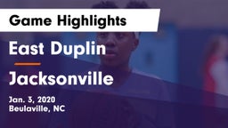 East Duplin  vs Jacksonville  Game Highlights - Jan. 3, 2020