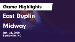 East Duplin  vs Midway  Game Highlights - Jan. 28, 2020