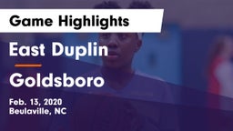 East Duplin  vs Goldsboro  Game Highlights - Feb. 13, 2020