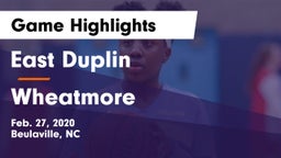 East Duplin  vs Wheatmore Game Highlights - Feb. 27, 2020