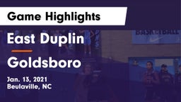 East Duplin  vs Goldsboro  Game Highlights - Jan. 13, 2021