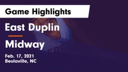 East Duplin  vs Midway  Game Highlights - Feb. 17, 2021