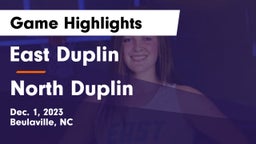 East Duplin  vs North Duplin Game Highlights - Dec. 1, 2023