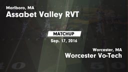 Matchup: Assabet Valley RVT vs. Worcester Vo-Tech  2016