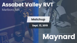 Matchup: Assabet Valley RVT vs. Maynard 2019