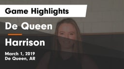 De Queen  vs Harrison  Game Highlights - March 1, 2019