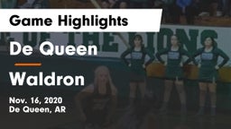 De Queen  vs Waldron  Game Highlights - Nov. 16, 2020