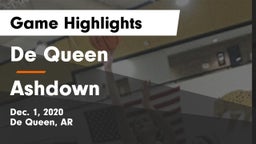 De Queen  vs Ashdown  Game Highlights - Dec. 1, 2020