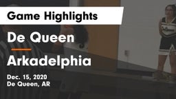 De Queen  vs Arkadelphia  Game Highlights - Dec. 15, 2020