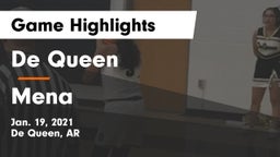 De Queen  vs Mena  Game Highlights - Jan. 19, 2021