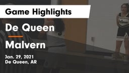 De Queen  vs Malvern  Game Highlights - Jan. 29, 2021