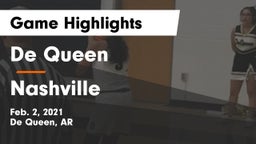 De Queen  vs Nashville Game Highlights - Feb. 2, 2021